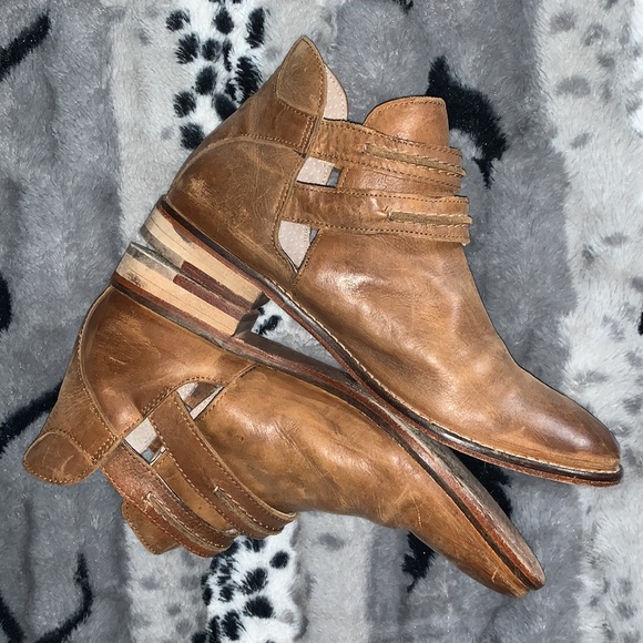 FREE PEOPLE Leather Braeburn Ankle Boots — 38/8 - Picture 4 of 11